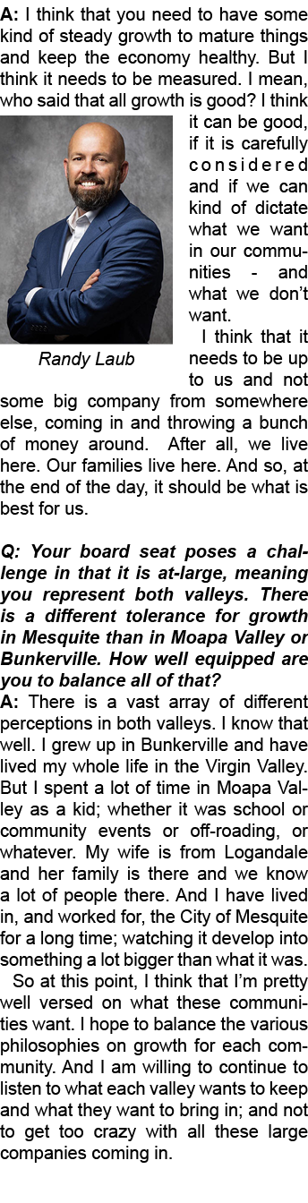 A: I think that you need to have some kind of steady growth to mature things and keep the economy healthy. But I thin...