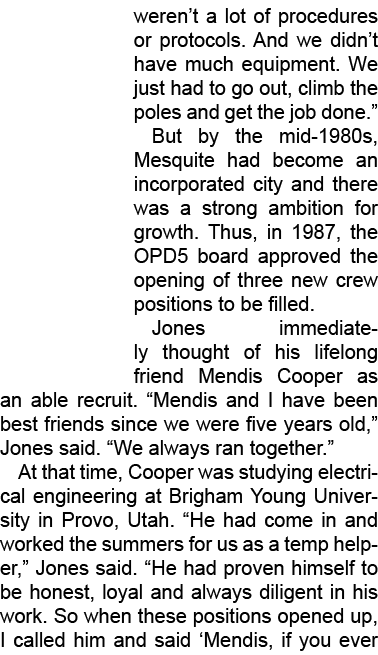 weren’t a lot of procedures or protocols. And we didn’t have much equipment. We just had to go out, climb the poles a...