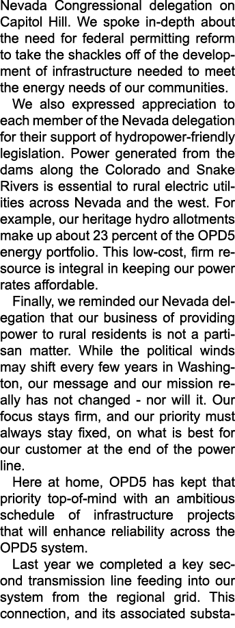 Nevada Congressional delegation on Capitol Hill. We spoke in depth about the need for federal permitting reform to ta...